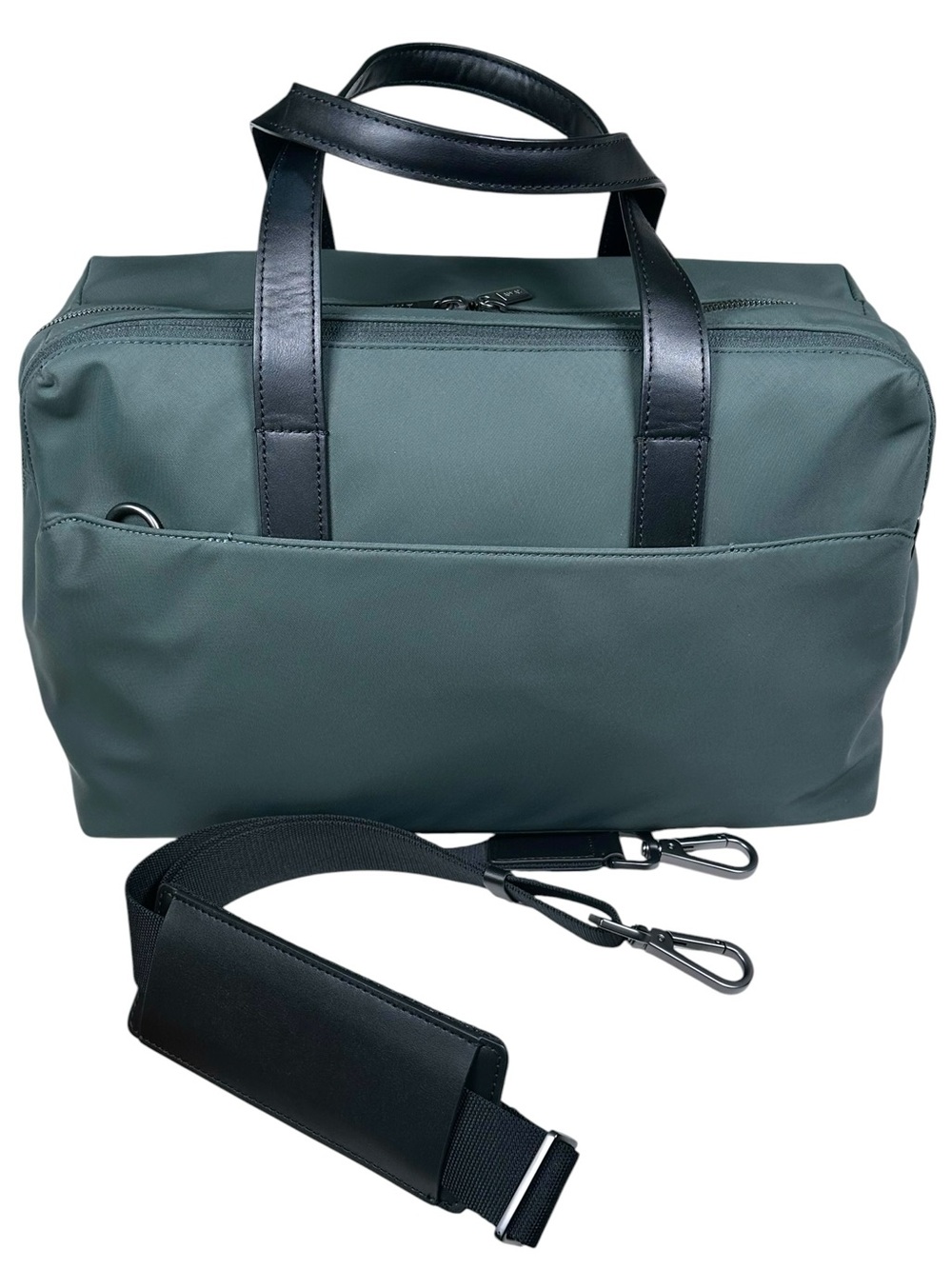 AWAY Everywhere Bag Forest Green Duffel Black Handles Travel Luggage Work Gym - Picture 3 of 14